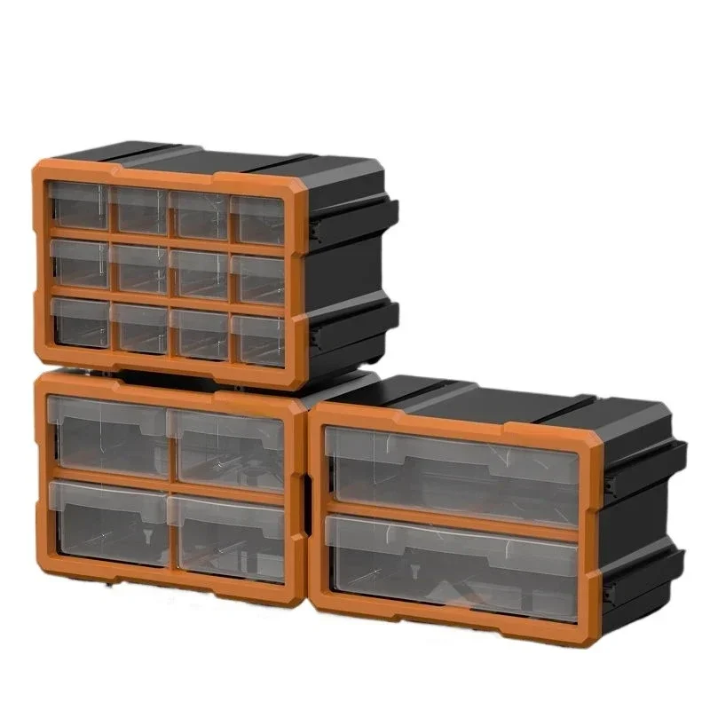 Tool Box Rectangular Plastic Tool Box Partition Hardware Accessories Electronic Components Multi-Functional Storage