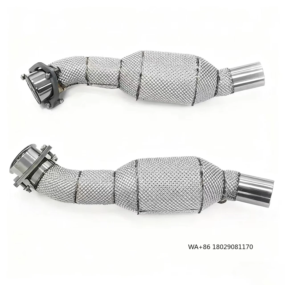 أنبوب عادم أنبوب سفلي من الفولاذ المقاوم للصدأ لـ F430 4.3 2005-2009 Catless لـ Errari F430 #6