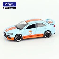 JKM 1/32 Lancer Evo X 10 Alloy Car Model Diecast Metal Toy Vehicles Car Model Simulation Sound Light Collection Kids Gift