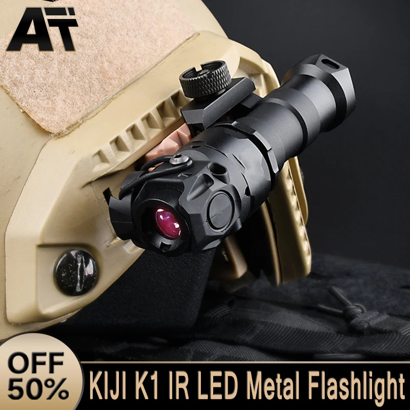 WADSN KIJIK1 IR Illuminator Metal Flashlight IRHunting Airsoft Scout Light Dual Function Pressure Switch Fit 20mm Picatinny Rail