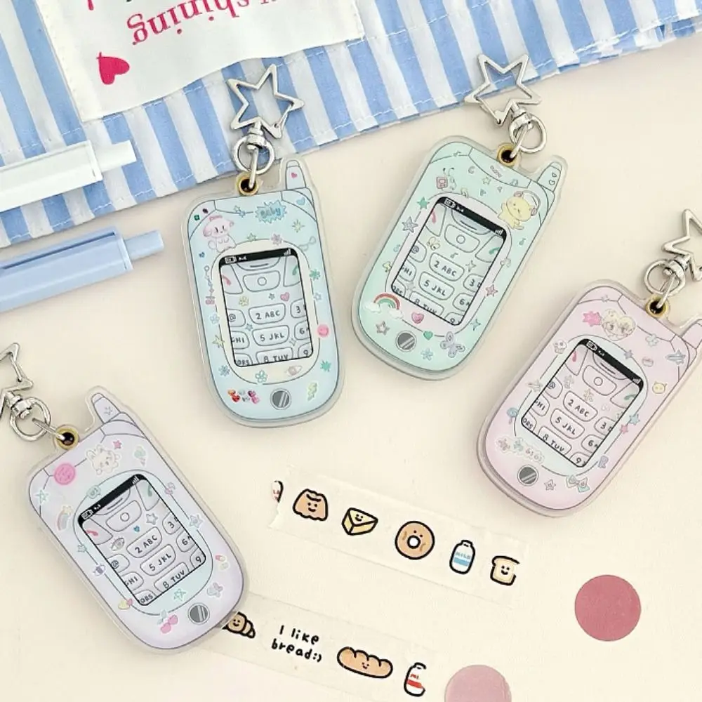 Mini-Telefon form Acryl-Foto karten halter y2k Foto rahmen Handy-Foto karten halter einzigartiger kawaii 1-Zoll-Karten-Fotohalter