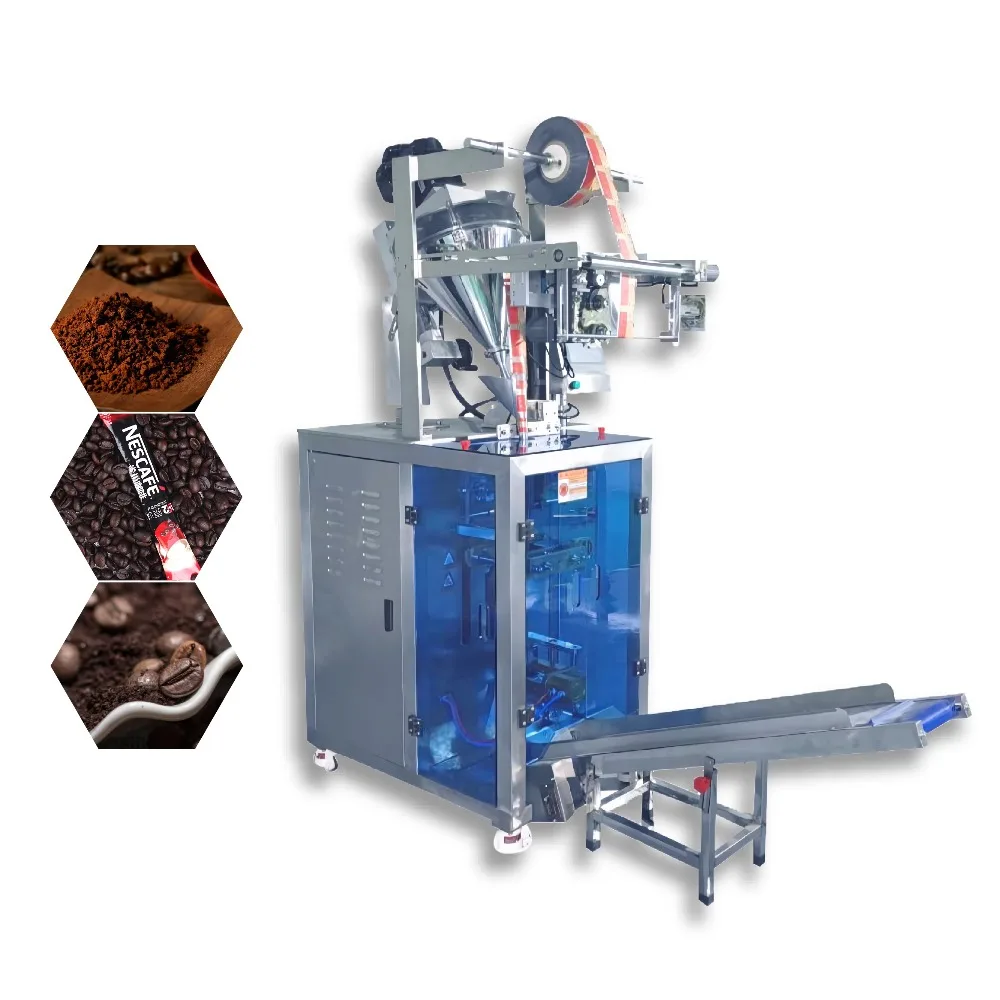 Fully Automatic VFFS 3-in-1 Vertical Packaging Machine | Multi-Function for Coffee Powder, Sugar & Spices Granule/Powder Packer