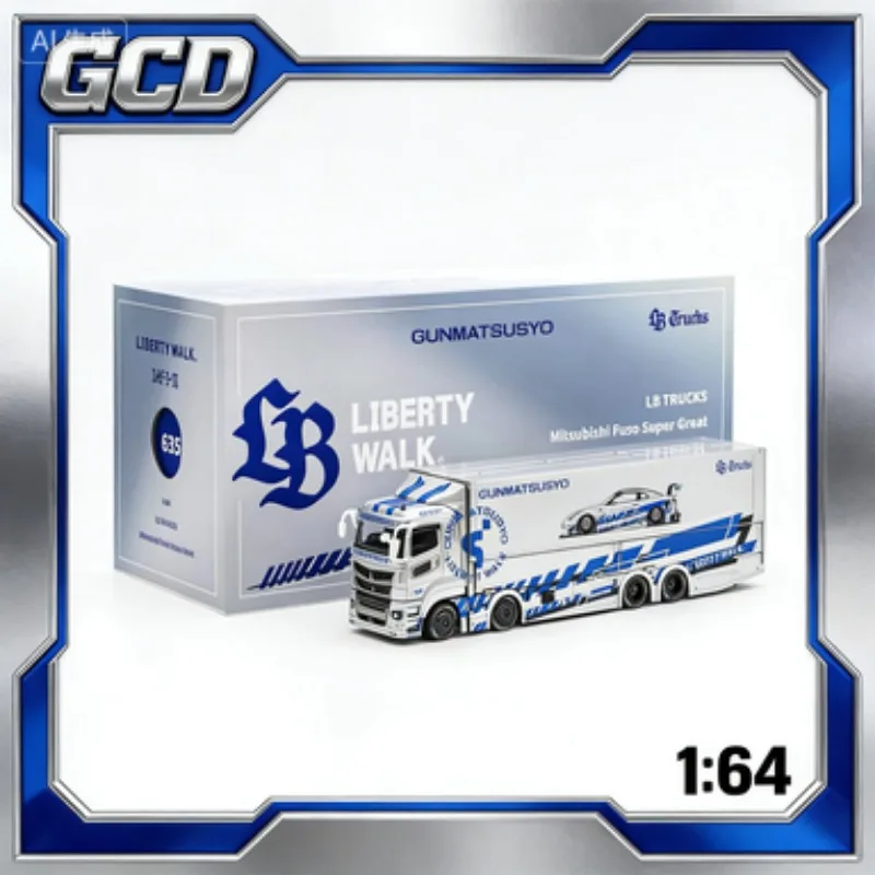 

Shenzhen exhibition limited, 1:64 Mitsubishi Fuso transport vehicle, die cast alloy model, adult high-end collectible ornament.