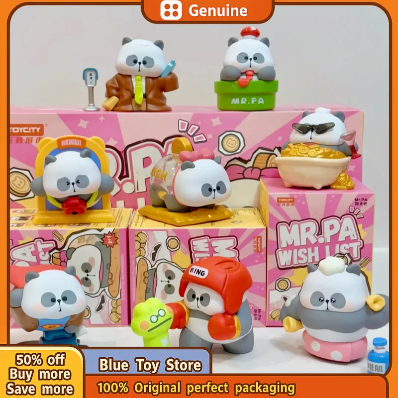 

Original Mr.Pa Wish List Series Blind Box Anime Figure Panda Model Doll Mr.Pa Mystery Box Decoration Figure Doll Desktop Toys