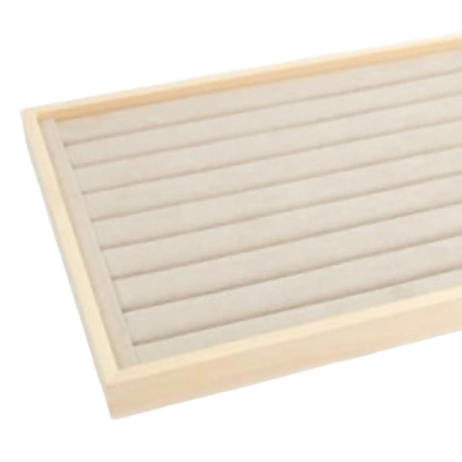 Wood Jewelry Tray Necklace Ring Bracelet Storage Display Container Organiser