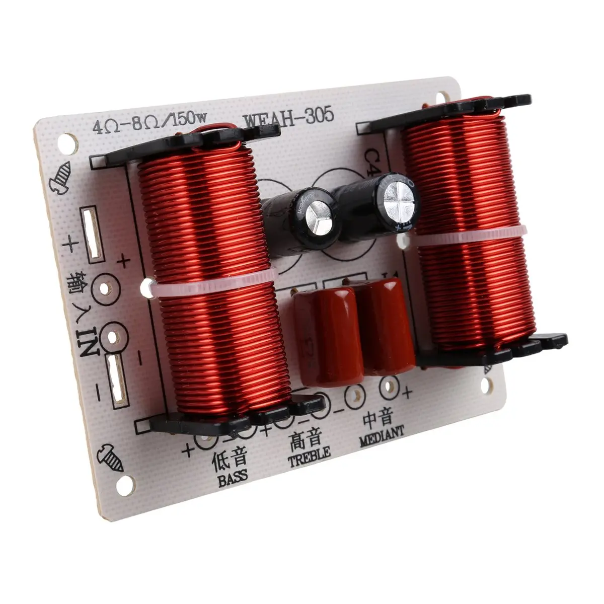 ABGN 150W HiFi Crossover Filter Module -305 3 Way Speaker Frequency Divider for DIY Home Speaker Treble Medium