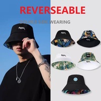 Reversible Big Head Fisherman Hat for Men plus Size Casual Panama Bob Hip Hop Bucket Cap Korean Hawaii Style Autumn Caps