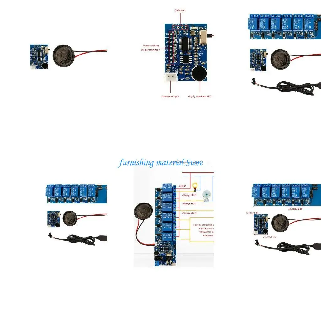 

Y5GD Professional Voice Recognition Module Speech Recognition Module I/O Port