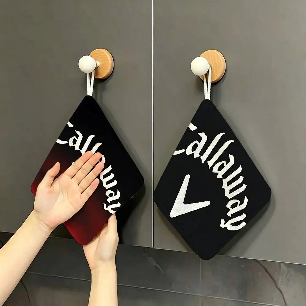 G-Golf-C-Callaway Hanging Kitchen Towel, Polyester Cotton Material, Wear Resistant Hand Wiping Towel for Home