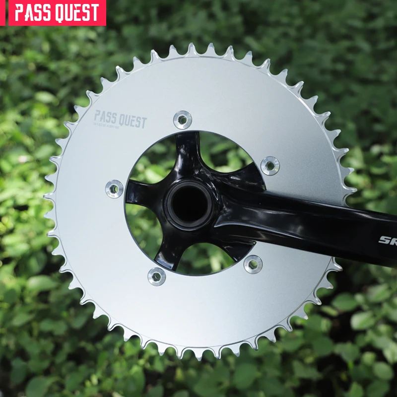plateau-de-pedalier-pass-quest-110bcd-5arm-round-road-bike-narrow-wide-42t-60t-pour-manivelles-3550-apex-red-etc