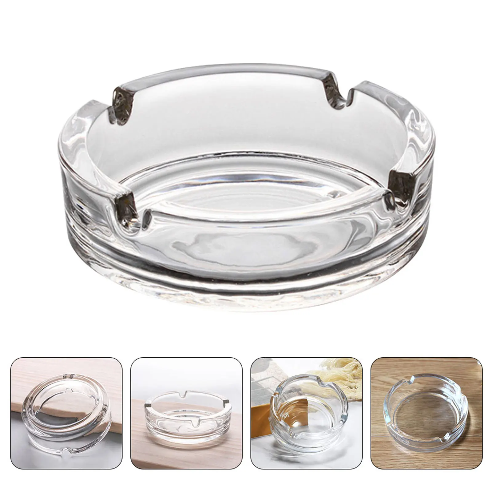 

Bowls for Smoking Table Tray Glass Smoke Cigar Supplies Coffee Decor Cigarette Bin Ash