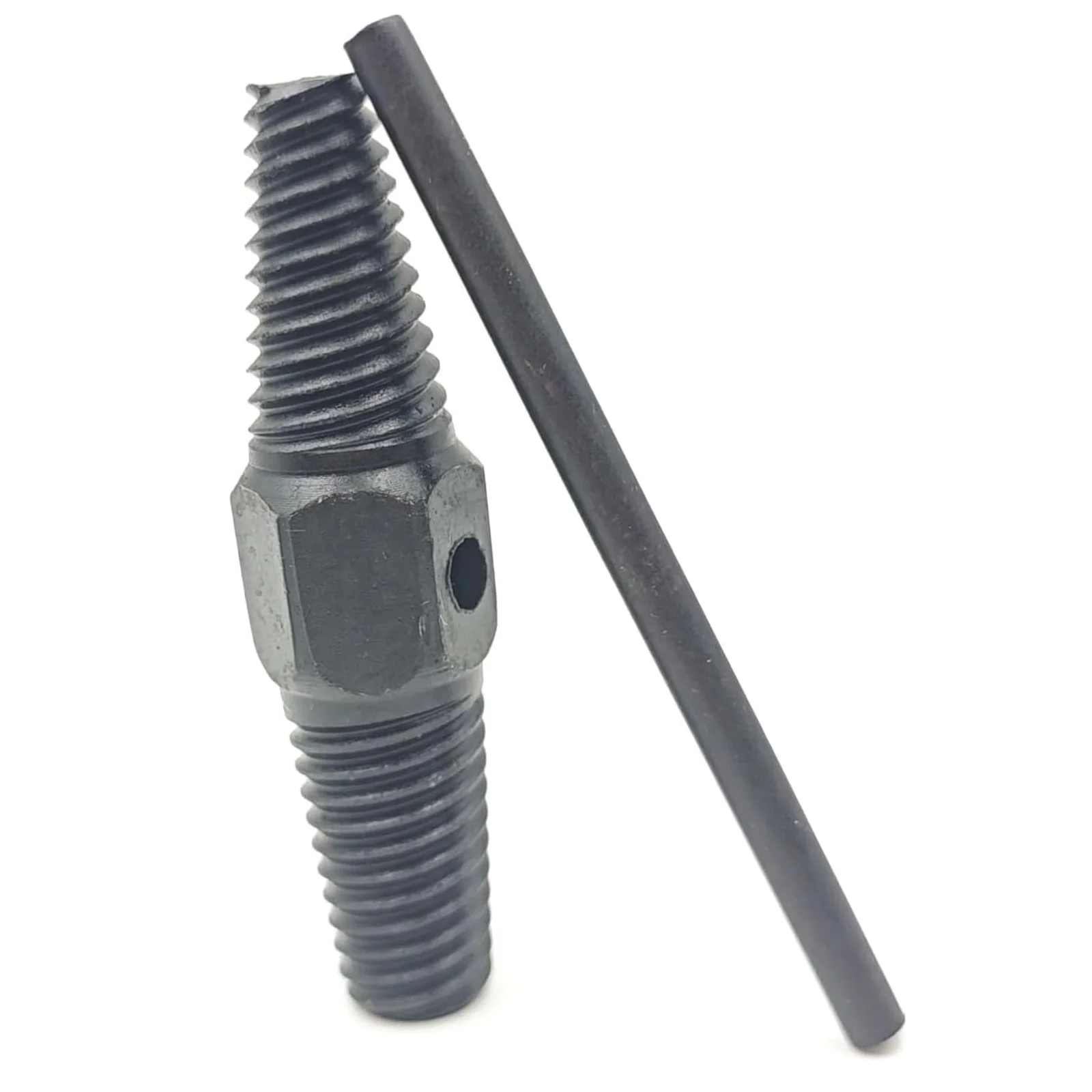 Double Head Pipe Extractor Tool, 1/2 & 3/4 Inch Carbon Steel Broken Nipple Remover for Rusted Water Pipes and Fittings