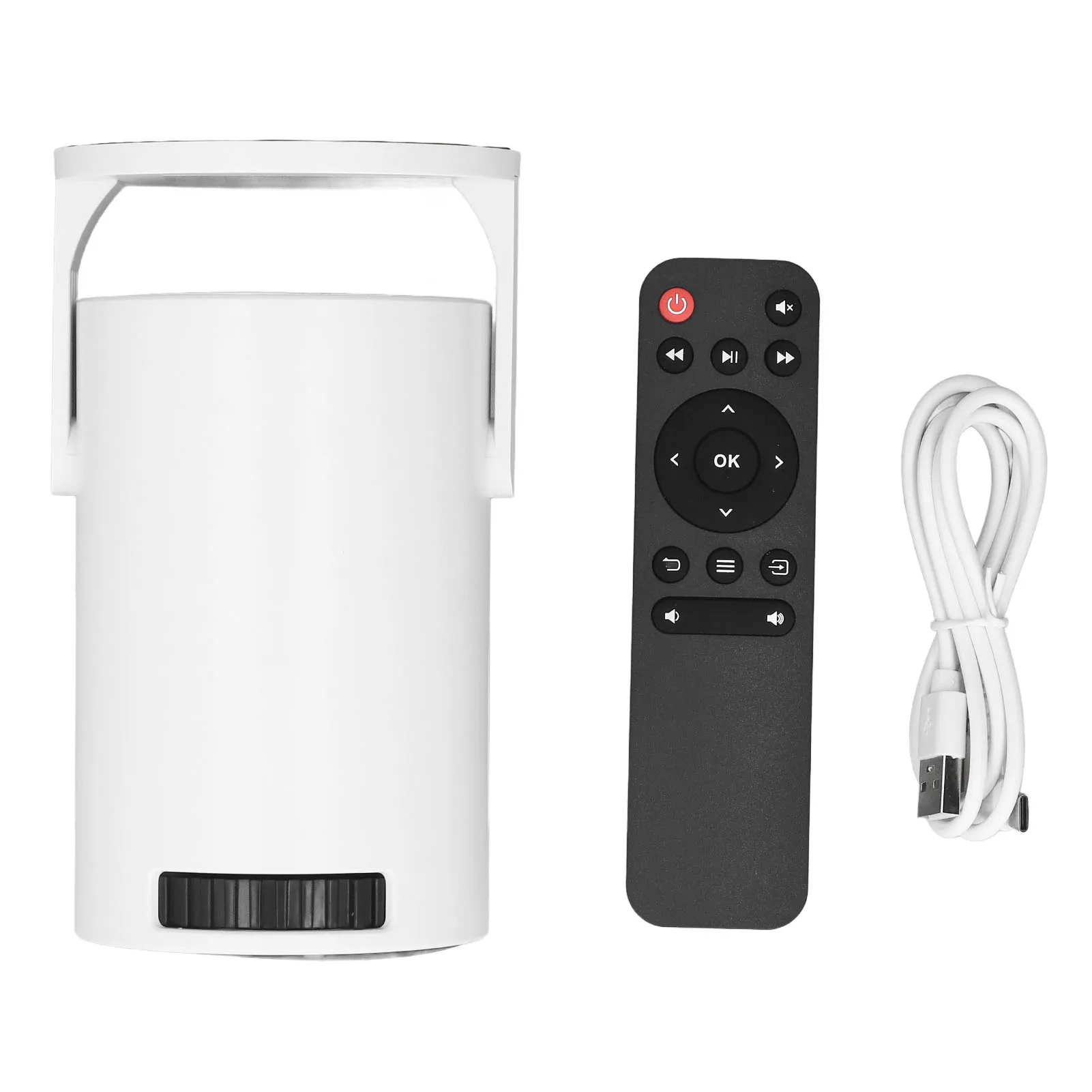 Portable Projector Support for Android 12.0 2.4G Wireless 1080P 180 Deg Rotatable Remote Control Home Theater Projector