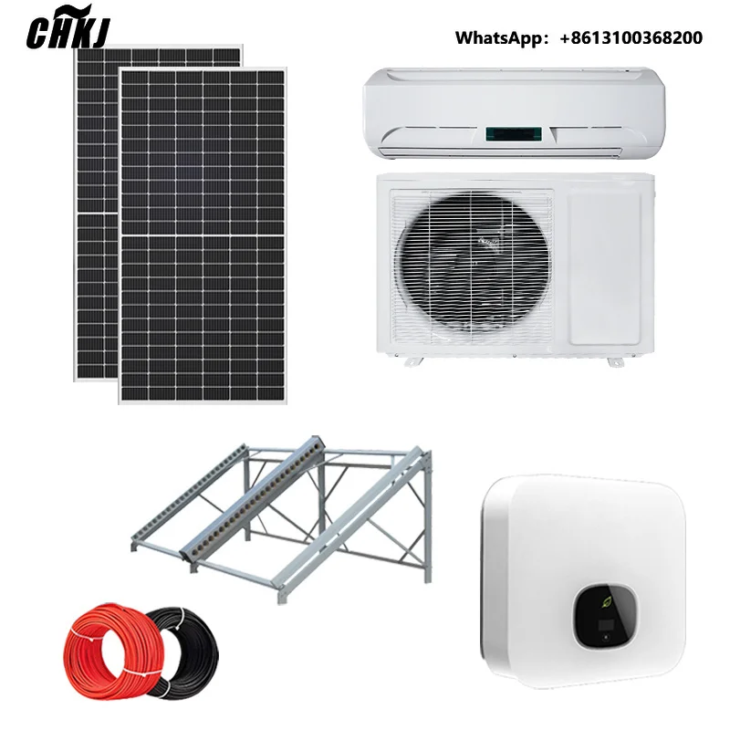Solar AC/DC Wall Mounted Hybrid Solar Air Conditioner for Hospital School Canteen  Home Use