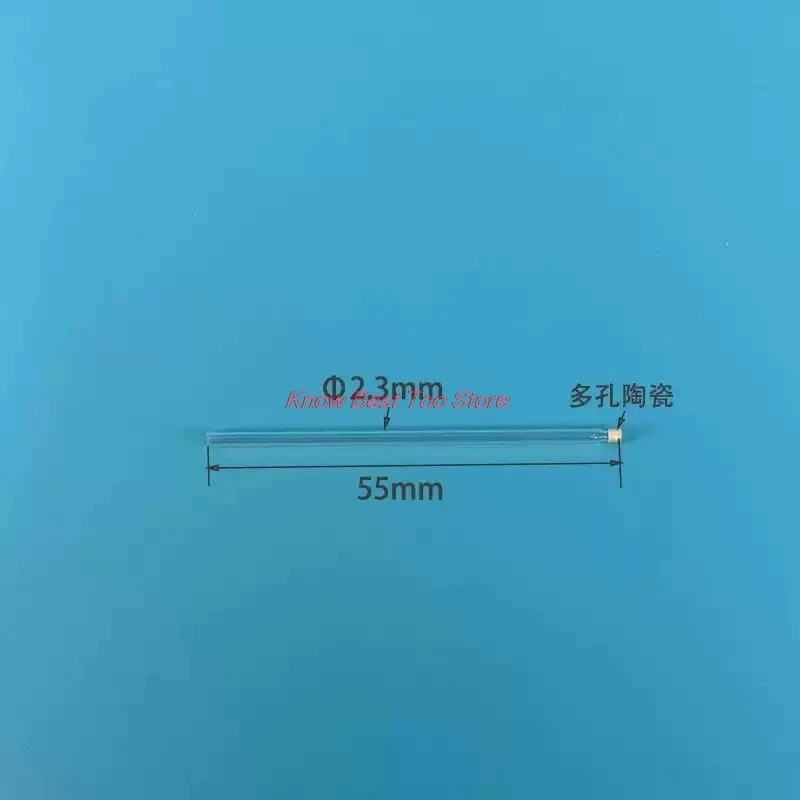 1PCS High quality laboratory 6mm silver chloride reference electrode 4mm glass tube salt bridge with porous ceramic