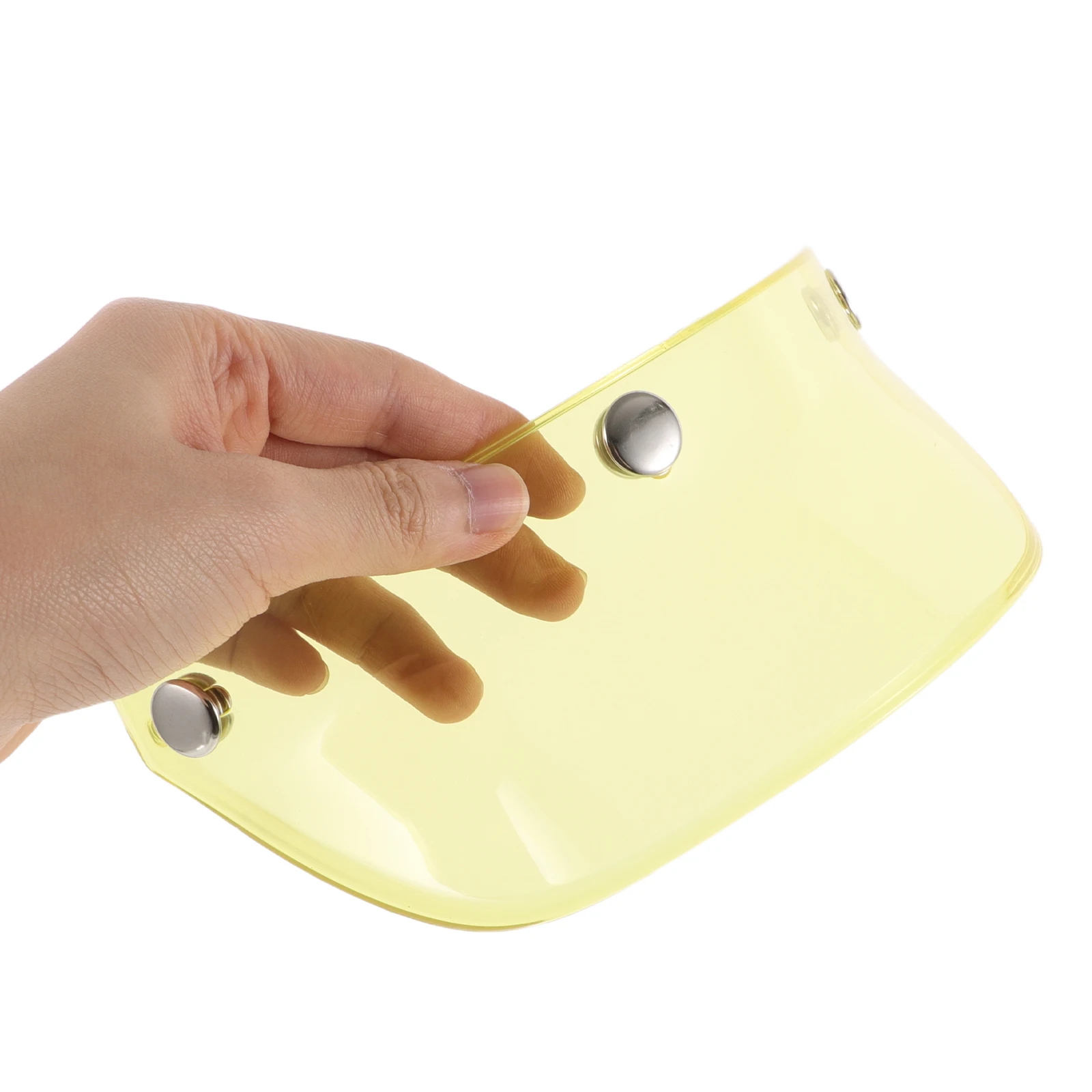 

Motorcycle Sun Shield Visor Vintage 3-Snap Attachment Retro Style Protective Visor for Summer Riding Outdoor Use