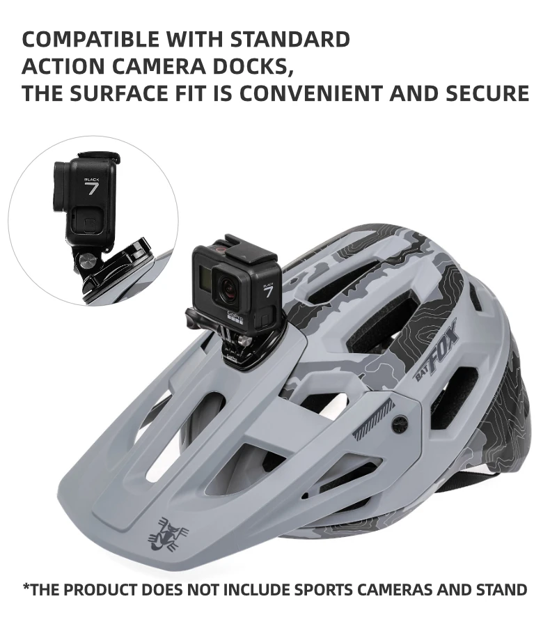 

BATFOX MTB Helmet: Anti-impact for road/mountain cycling, men/women. Ideal for sports, skateboarding, scootering, balancing.