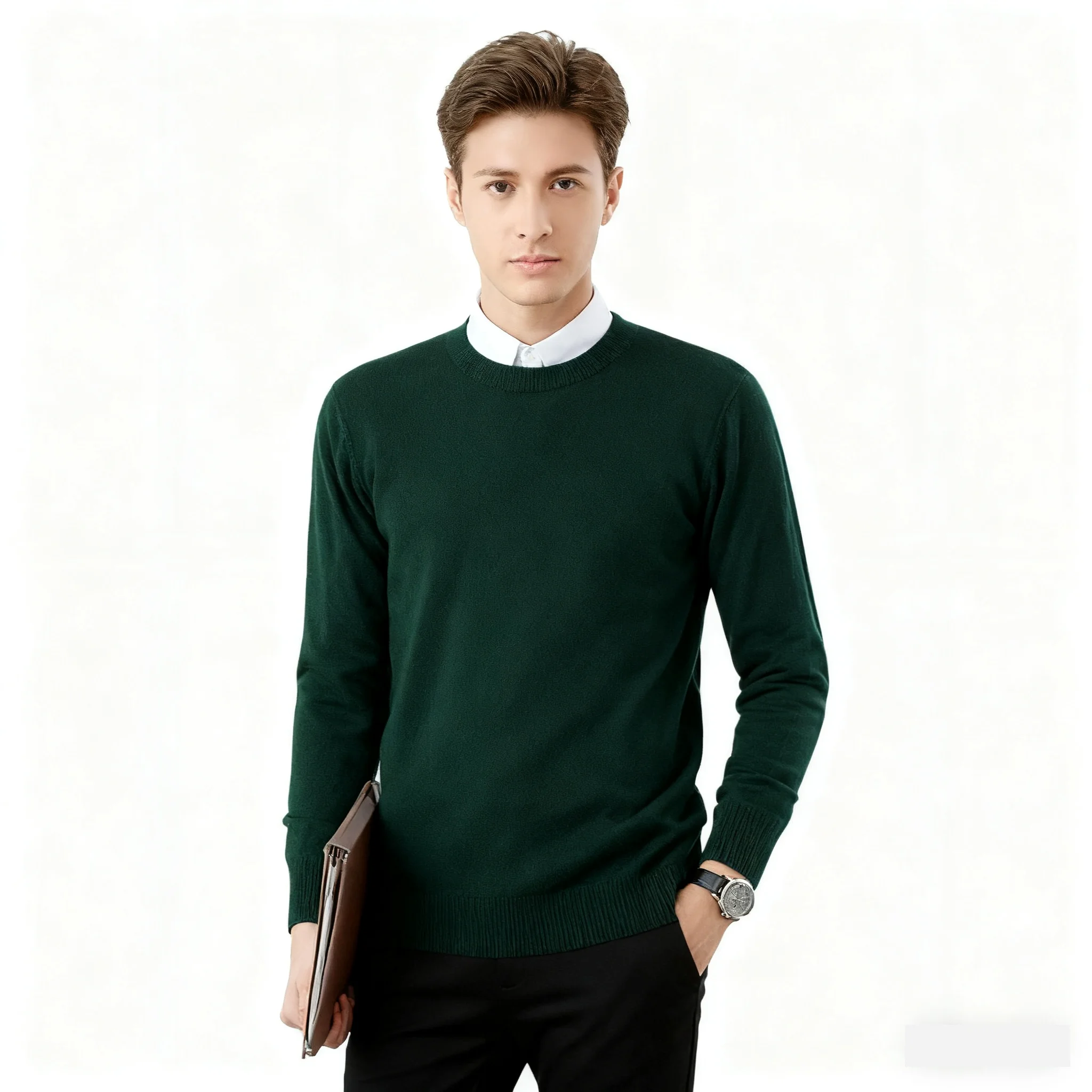 dark green O-Neck