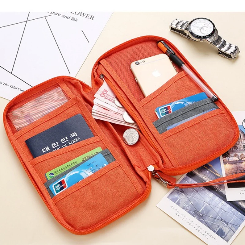 

High Quality Business Passport Bag Multi-functional Men's Women's Travel Plane Bag Document Cover Folder Organizer Bags bolsa