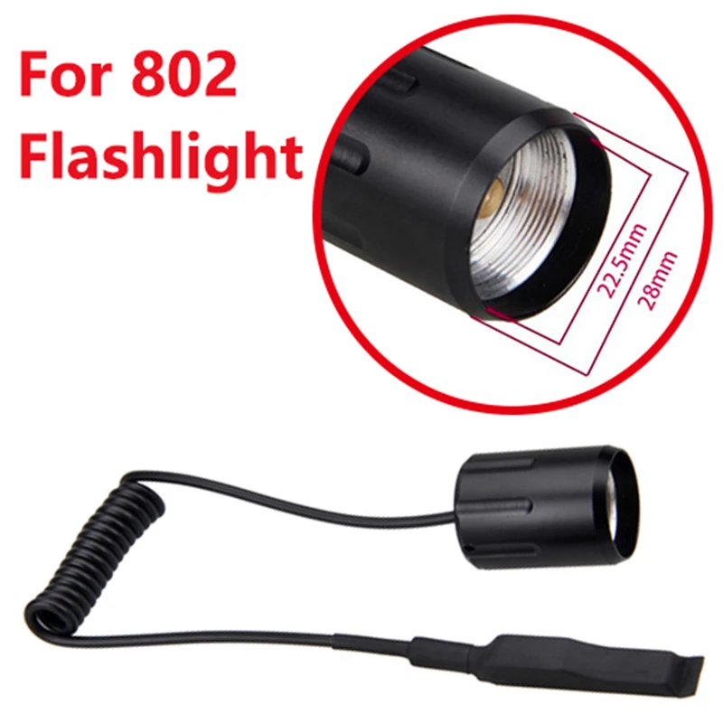 Flashlight Pressure Switch Controller For A100/501B/502B/C8/C8.2/C10/C11/C12/T67/710/802 Rat Mouse Torch Tail Switch For Hunting