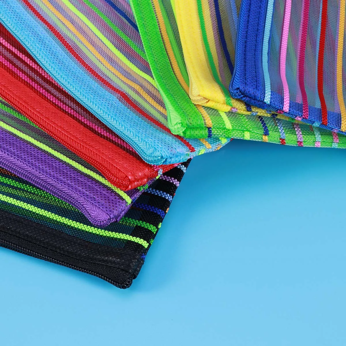 

18 Pcs File Holder Zipper Documents Bag Stationery Storage Bags Organizer Portable
