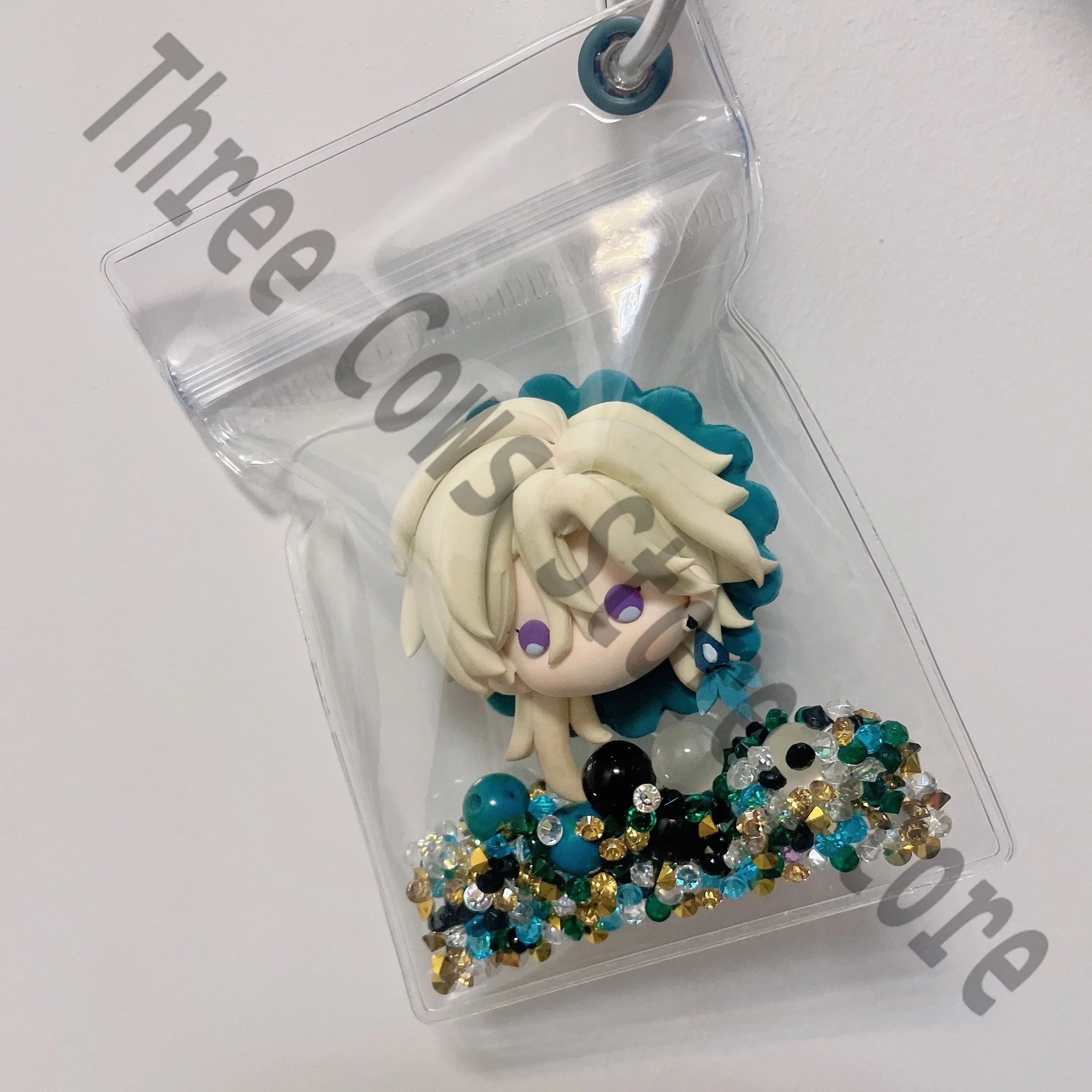 Anime Honkai: Star Rail Aventurine Cosplay Kawaii Candy Bag Pendant Fridge Magnet Ornament Handmade Keychain Keyring Halloween