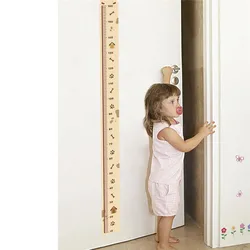 Creative Height Measure Ruler Wall Stickers for Home Decoration Kids Room Bedroom Mural Art Diy Pvc Growth Chart Decal Posters