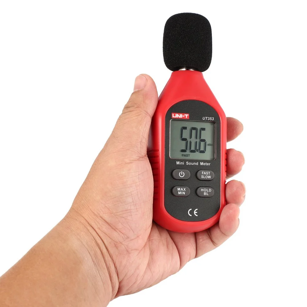 UNI-T UT353 Noise Measuring Instrument db Meter 30~130dB Mini Audio Sound Level Meter Decibel Monitor