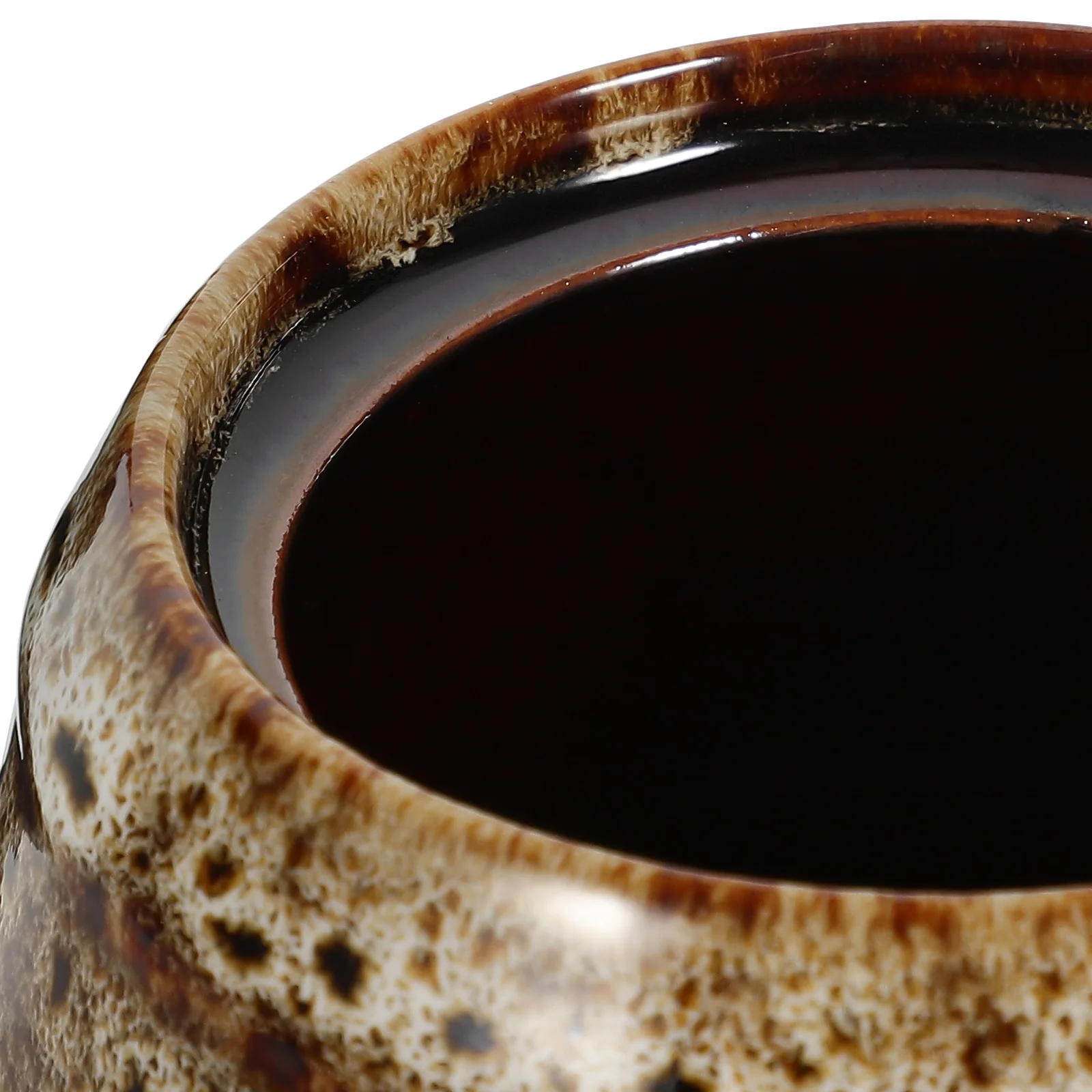 

Airtight Ceramic Tea Canister Mini Storage Jar Portable Travel Size Loose Leaf Organizer Pottery Lid Mini Tea Can