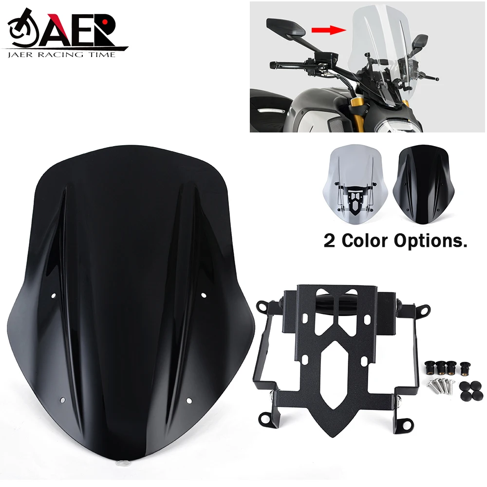 

Motorcycle Windshield Windscreen for Ducati Diavel 2019-2021