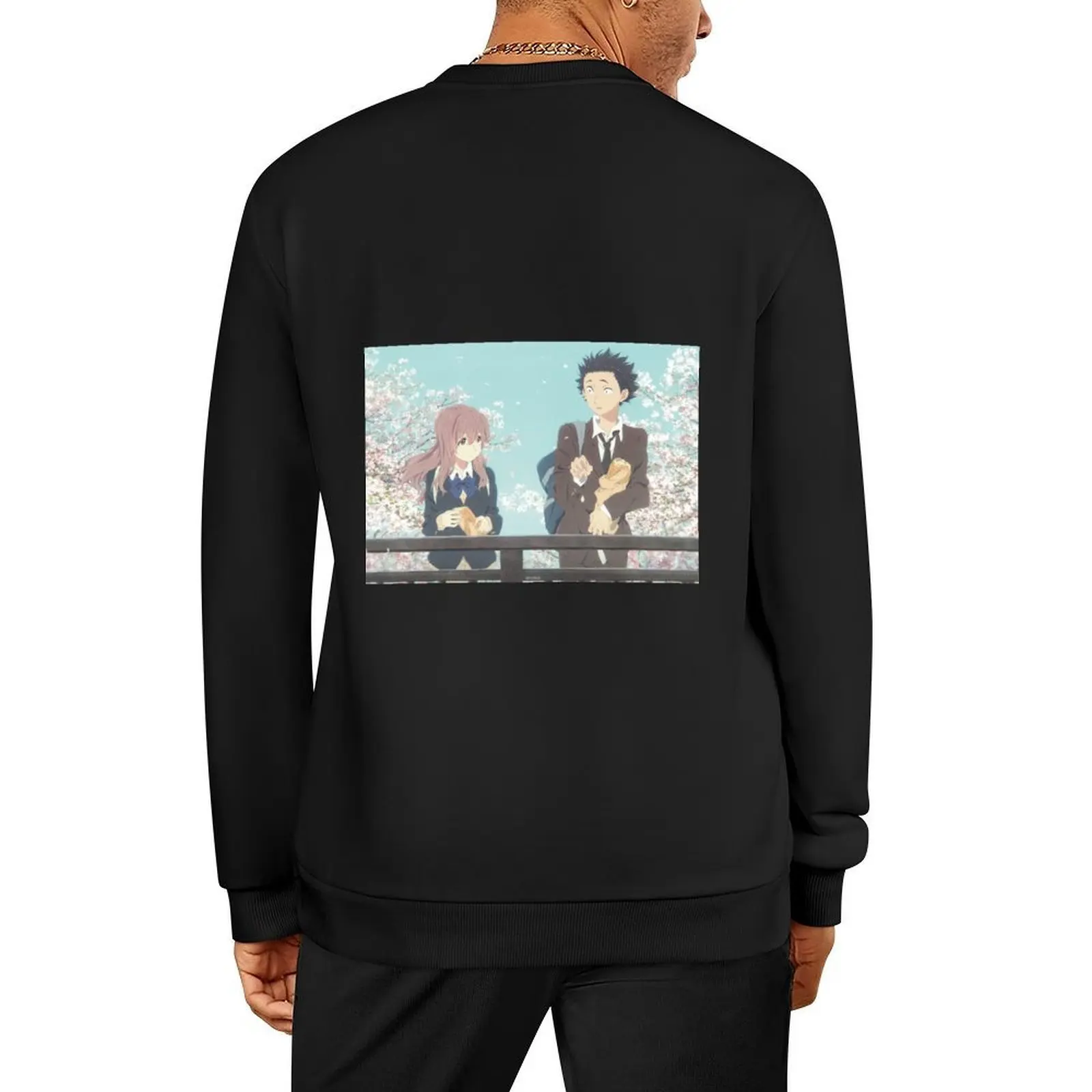 

A Silent Voice | Shoya | Shouko | Anime movie Pullover graphic t shirts men autumn autumn jacket men korean style clothes hoody