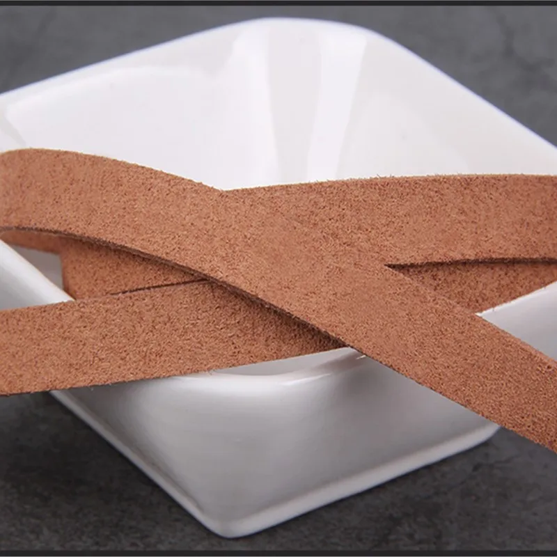 1meter 10mm Faux Suede Leather Cord Flat String Lace Thread for DIY Necklace-Bracelet-Chocker Jewerly Craft Making Supplies