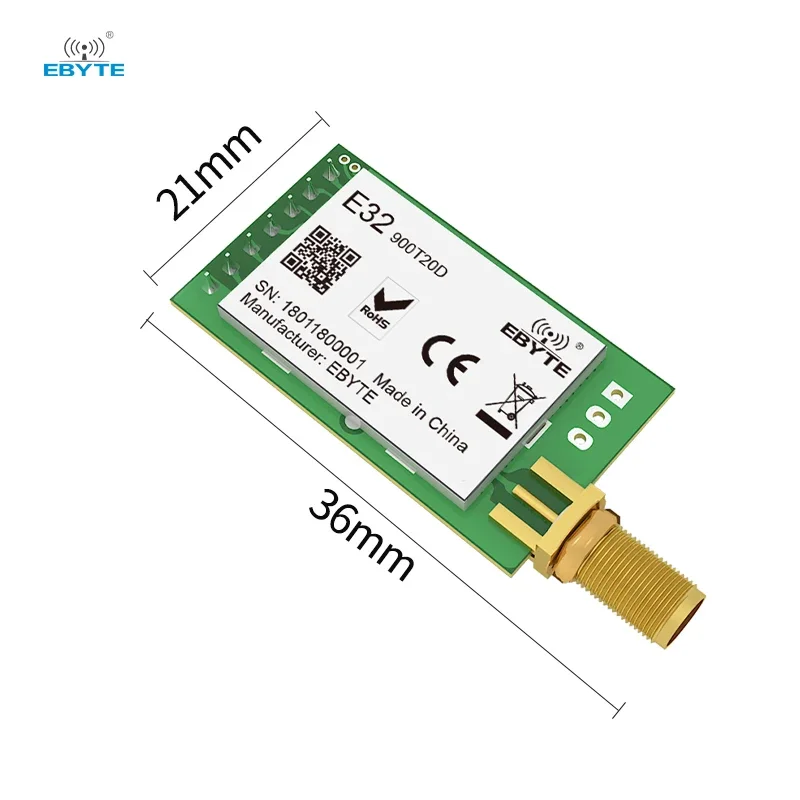 LoRa Module EBYTE E32 Series UART SMD DIP 433MHz 915MHz 868MHz 20dBm 30dBm IPEX/Stamp Hole SMA-K Wireless Module