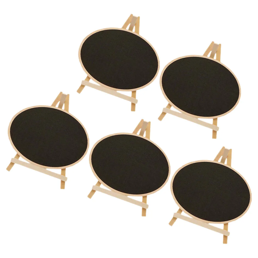 5 قطعة لوحة مذكرة سطح المكتب الخشبية الدائمة سبورة صغيرة لطاولة بار تسجيل حفل زفاف رسالة مجلس سبورة خشبية عتيقة