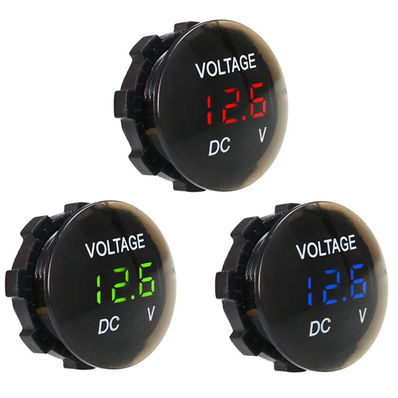 

Universal Car Voltage Meter LED Panel Digital Display Volt Voltmeter Tester 12V-24V For Motorcycle Truck Auto Accessories