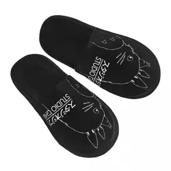 Custom Totoros Studio Logo Memory Foam Slippers Women Comfy Warm Miyazaki Hayao Anime House Slippers