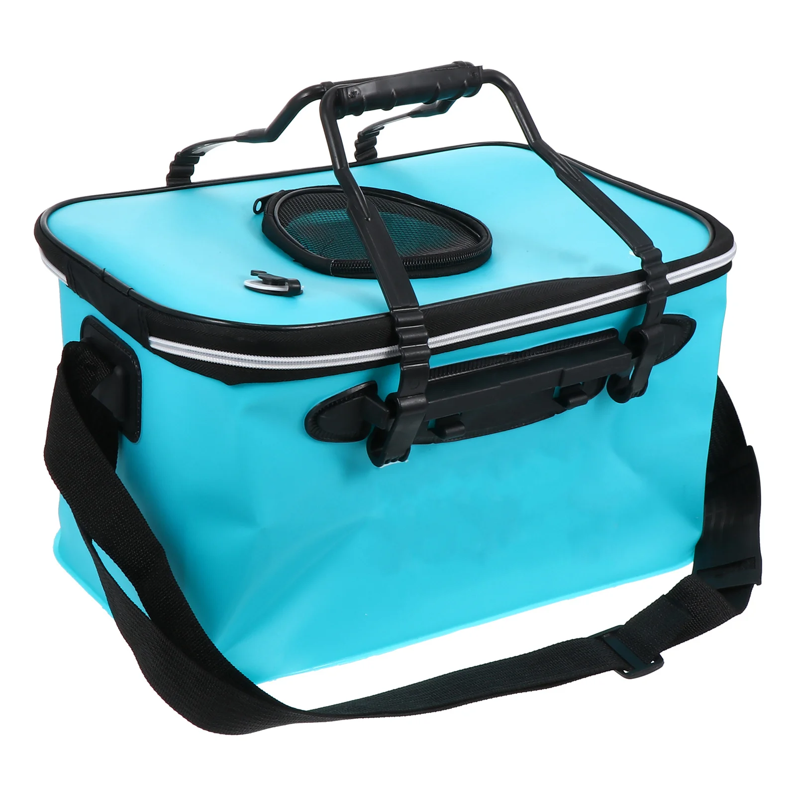 

EVA Fishing Bucket Durable Collapsible Design Space Saving Portable Storage Water Camping Hiking Live Bait Container Oxygen