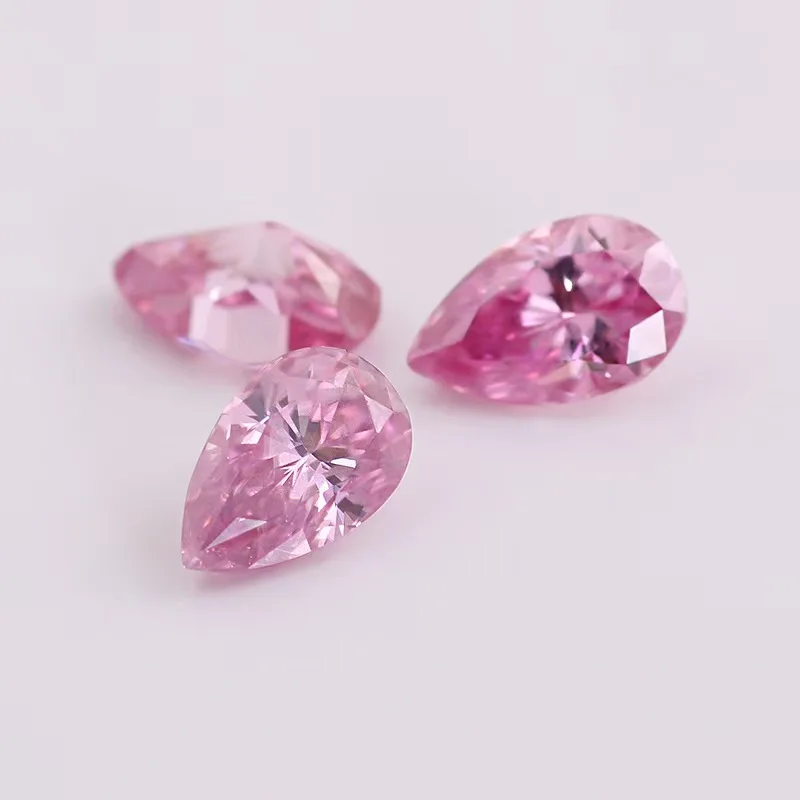 الأحجار الكريمة الاصطناعية الوردي مويسانتي الماس الحجر 0.5ct-3ct D اللون أحجار كريمة مفكوكة اجتاز اختبار #3