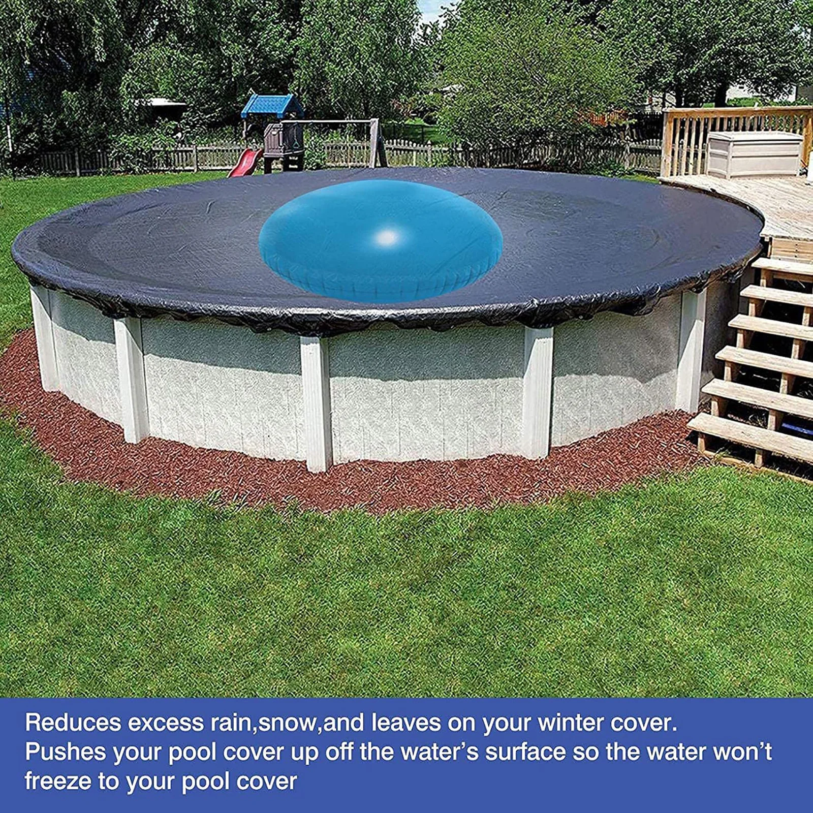 Air Pool Pillow PVC Pool Cover Air Pillow Durable Winterizing Pool Covers Winter Cold Resistant Swimming Pool Inflatable Cushion