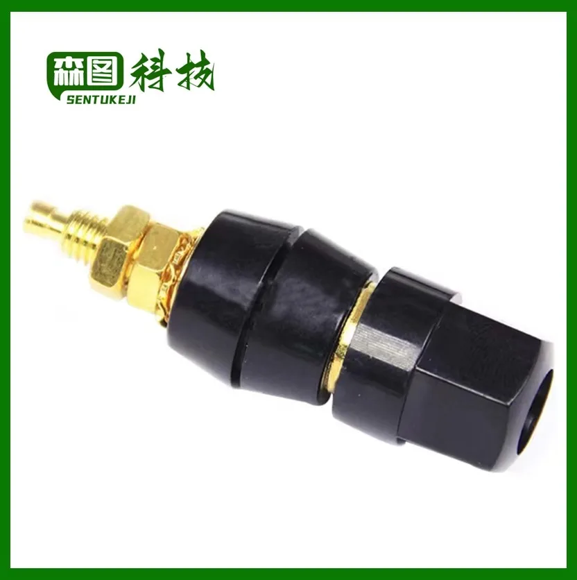 Terminal Binding Post, Banana Speaker Plug Jack, conector vermelho e preto, Terminal Amplificador, 1 Par