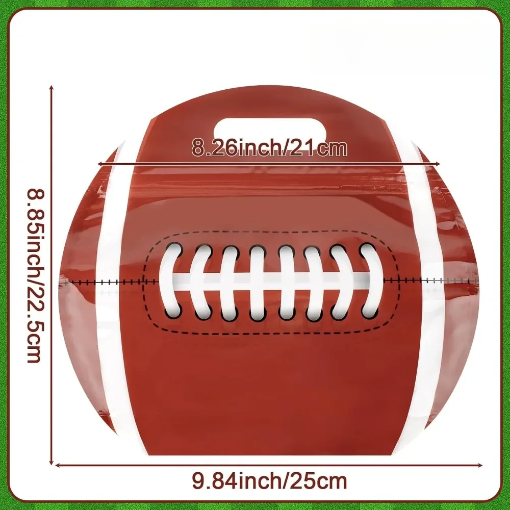 10-50Pcs Baseball Goodie Bags with Handle, Sport Theme Candy Treat Bags Stand Up Baseball Candy Pouch Birthday Party Favor - view 3