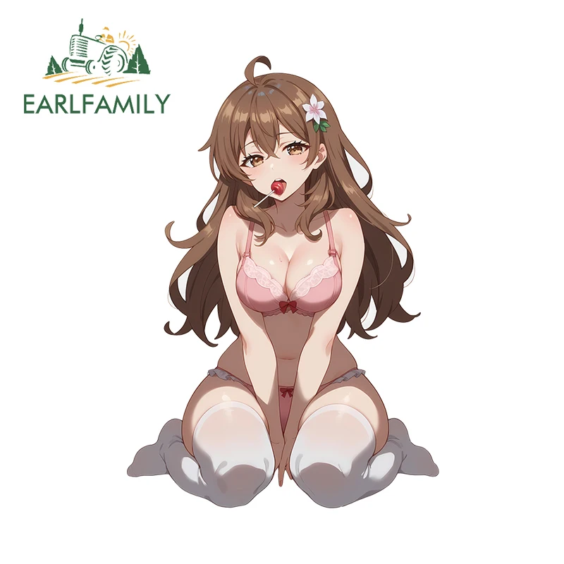 EARLFAMILY 13cm Bikini Alisa Waifu Car Sticker Loli Sexy Anime Car Door Protector Decal Waterproof Bumper Laptop Accessories
