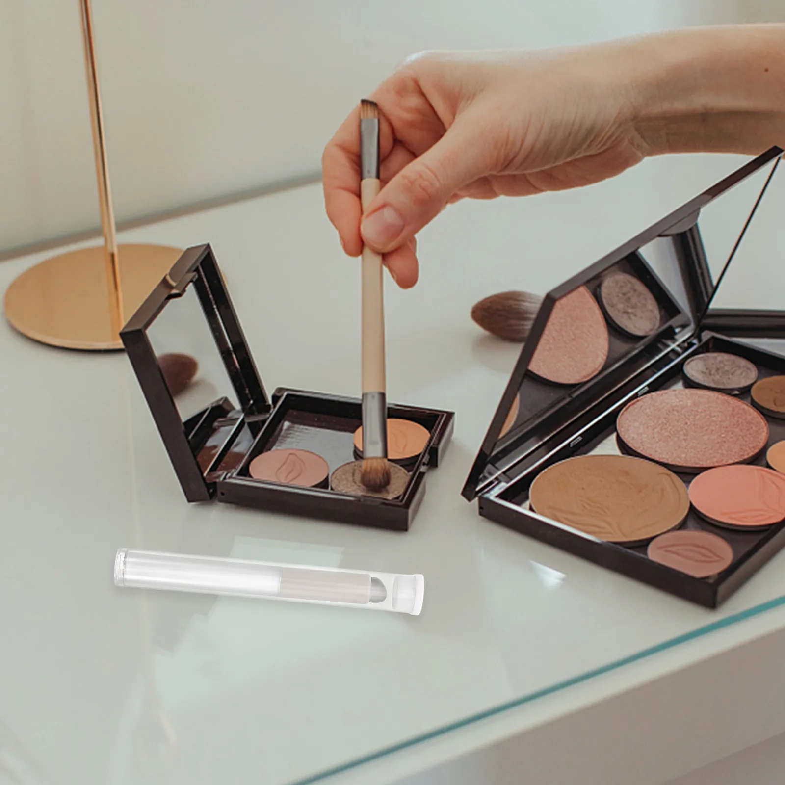 Transparante siliconen lippenborstel met ronde kop, zachte applicatie voor lippenstift, lipgloss, balsem, masker, reisvriendelijk, essentieel voor make-up