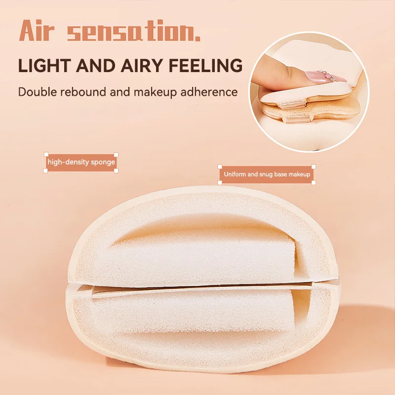 GECOMO powder puff set, with a soft and bouncy air cushion, flawless base makeup, setting cotton candy powder puff, gift set