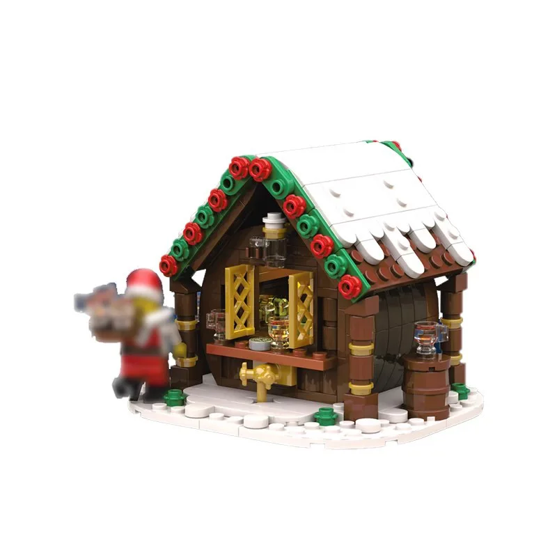 

Children's Christmas Beer Stall Building Block Set DIY Christmas Tree Music Box Brick Building Toys Home Decorn Holiday Gift