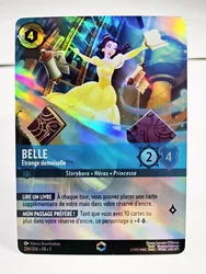 Disney Lorcana Surge Foil Proxy TCG Game Cards French  Aurora Elsa Stitch Belle Board Game Trading Cards