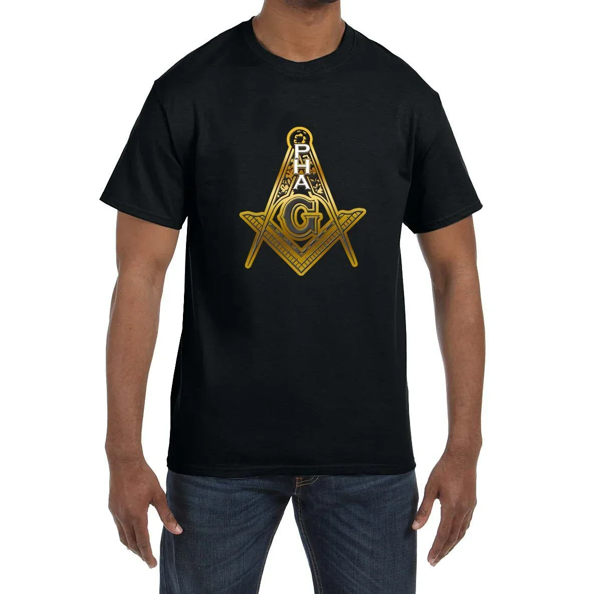 

Prince Hall Gold Square & Compass Masonic T-Shirt 100% Cotton O-Neck Summer Short Sleeve Casual Mens T-shirt Size S-3XL