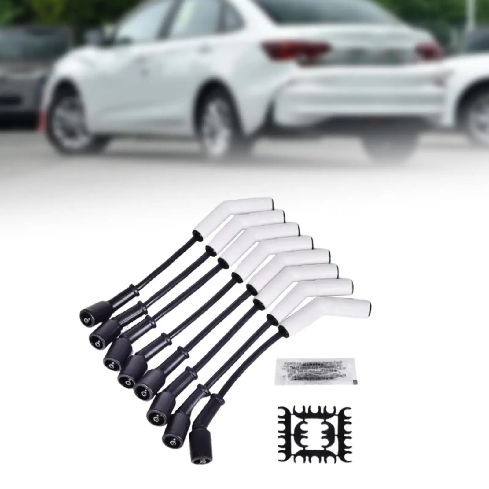 

Premium Spark Plug Wire Set 9070C Ceramic Silicone Replacement Cable for Chevrolet Spark M300 GT Accessories