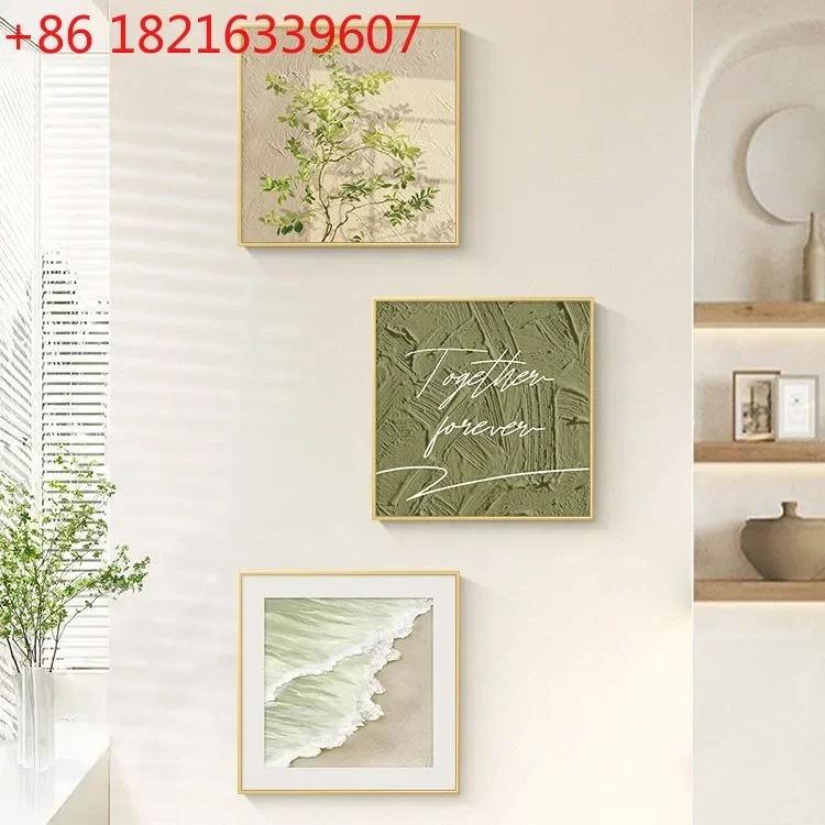 Entrance decorative painting abstract aisle corridor end hanging Nordic square background wall mural