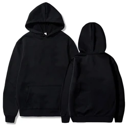 Men's/Women's Hoodies Spring Autumn Casual Fashion Hoodies Sweatshirts Solid Color Pocket Pullovers Hoodie Tops